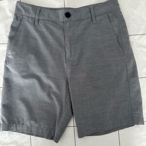 RVCA Boys Gray Flat Front Shorts